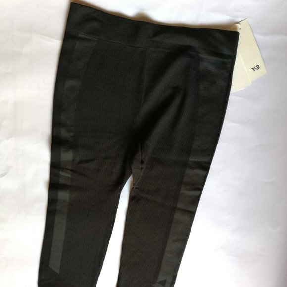 Adidas Y3 Men's Black Classic Running Tights - Picture 4 of 4